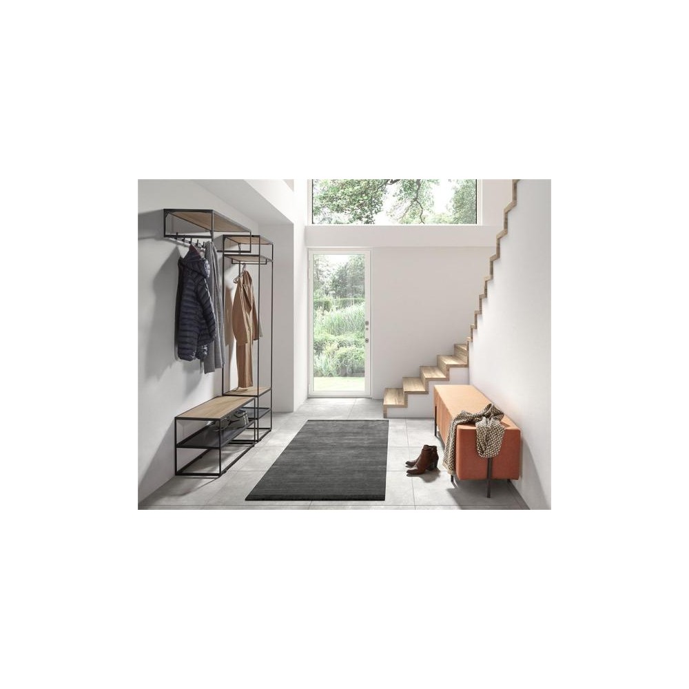 Portemanteau Avec Banc Et Armoire Vestiamo Casa 606904 Métal Et Bois (Neuf)
