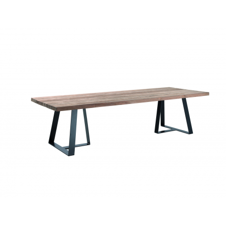 table en metal et bois