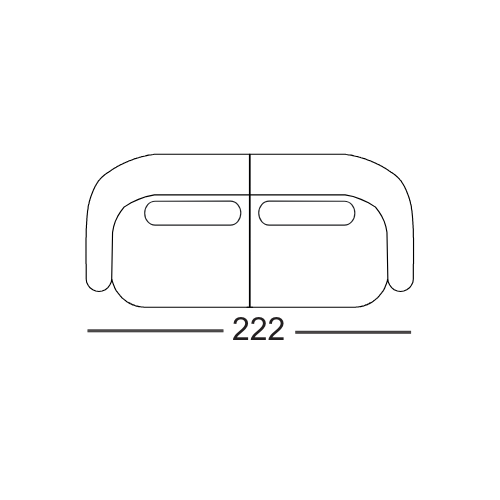 sofa 2 places